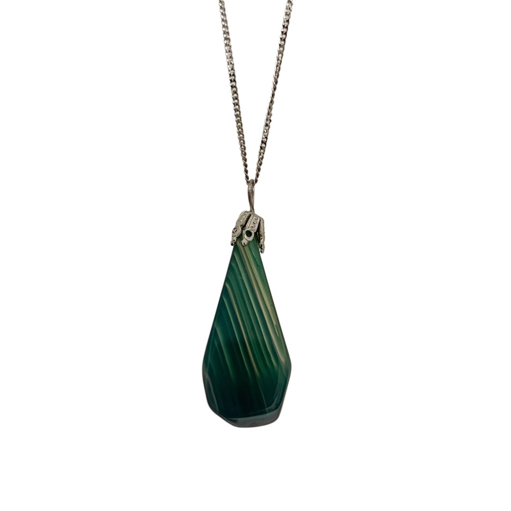 Green Dyed Dragon Vein Agate #fairycore